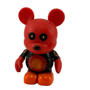 Disney Vinylmation Urban Series Red and Black Gear Bear 3" Collectible Figure